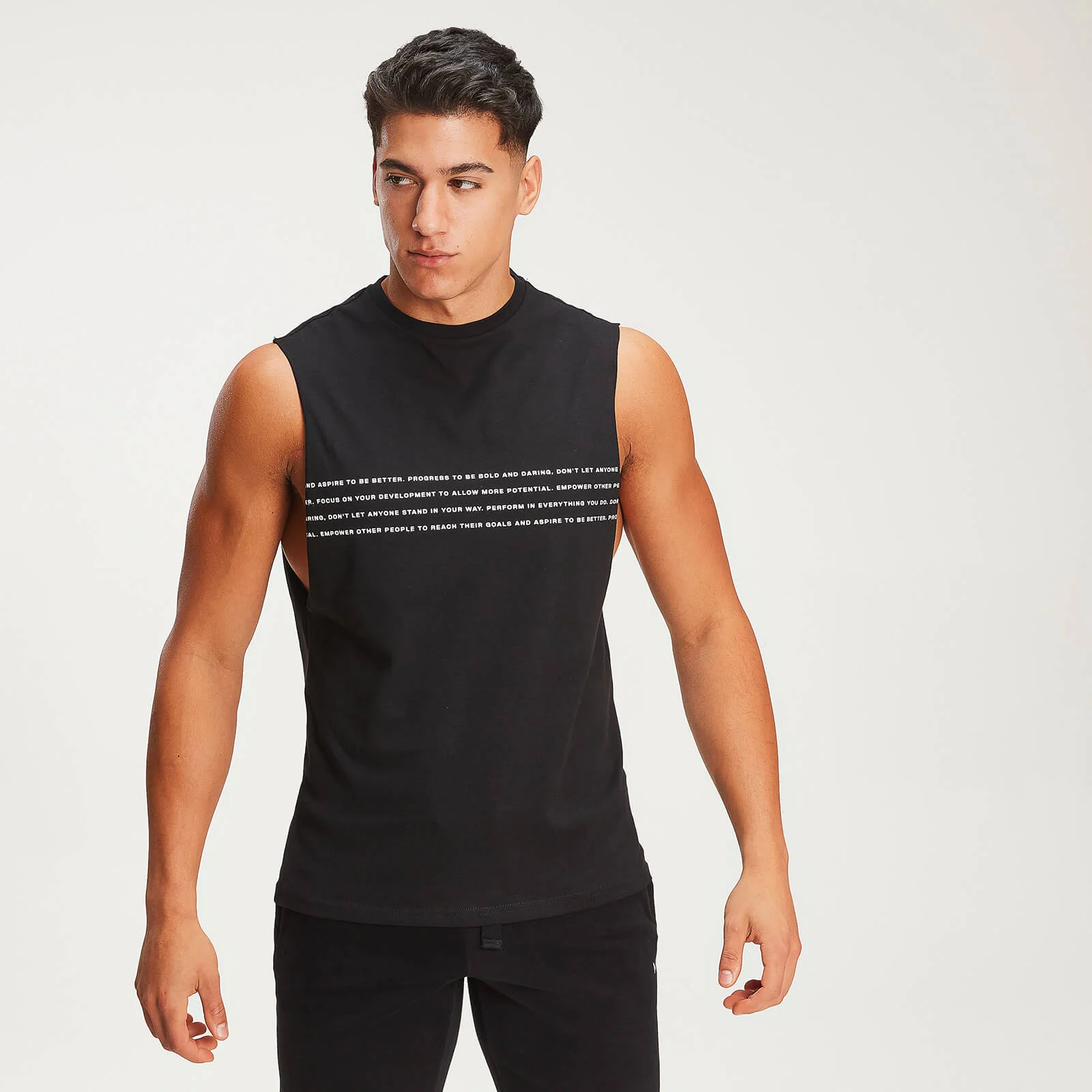 Τιραντάκι Rest Day Slogan Drop Armhole - Μαύρο - XS Εικόνα 1