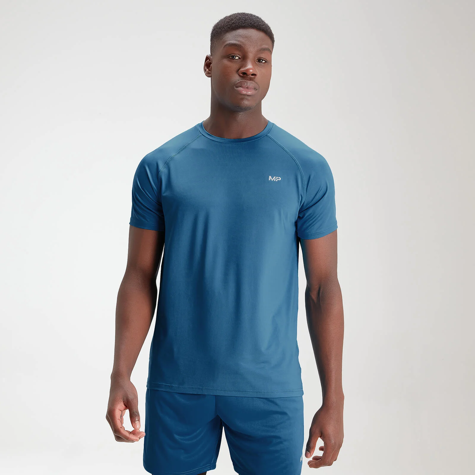 MP Men's Essentials Training Short Sleeve T-Shirt - Aqua - XXS Εικόνα 1