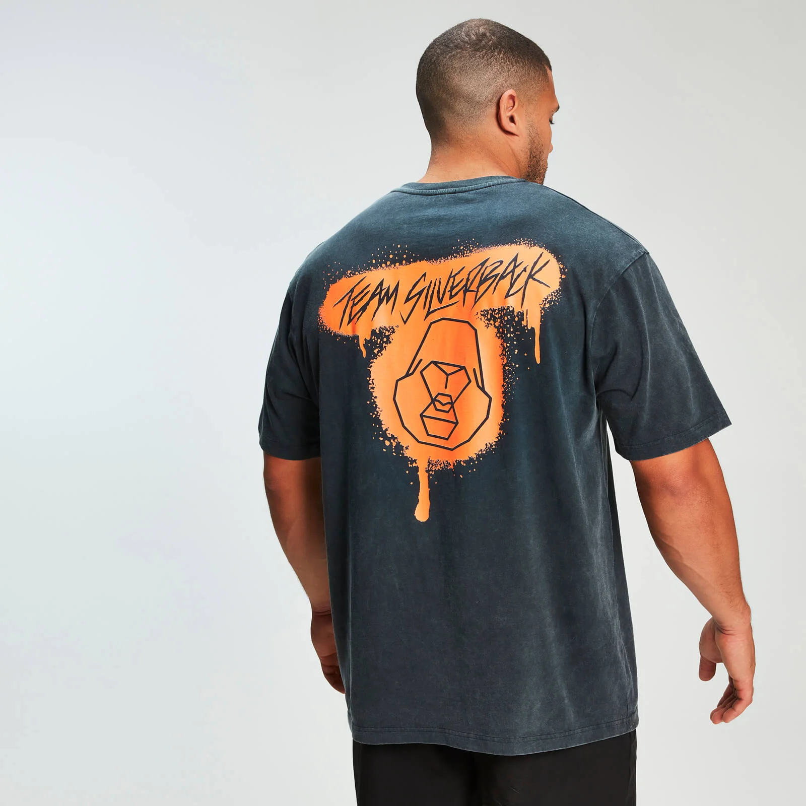 MP x Zack George Acid Wash Oversized Tee - Neon Orange - XS Εικόνα 1