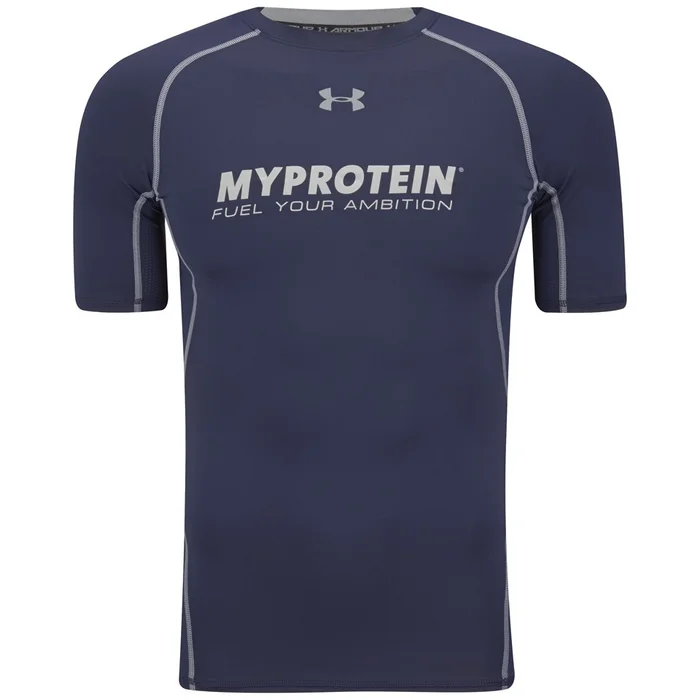 Ανδρικό Κοντομάνικο T-Shirt Συμπίεσης Heatgear Armour Under Armour® - Σκούρο Μπλε