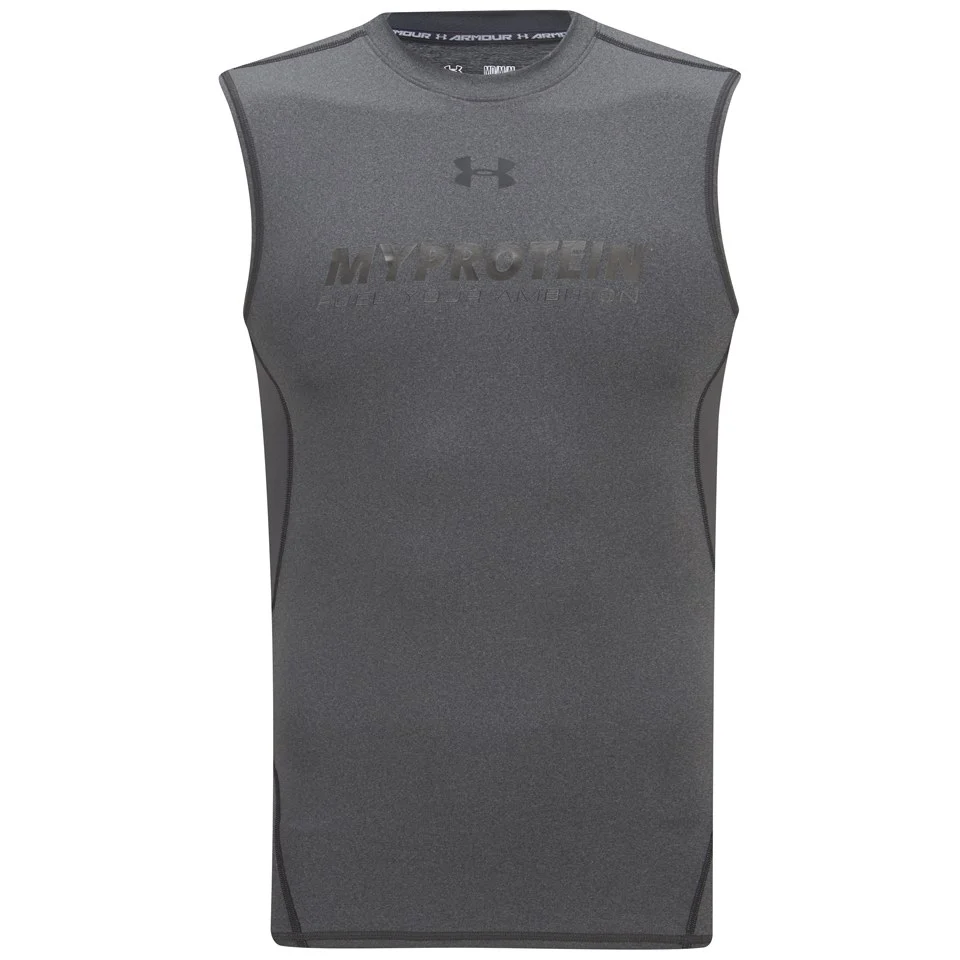 Ανδρική Αμάνικη Μπλούζα Συμπίεσης HeatGear Under Armour – Ανθρακί Εικόνα 1