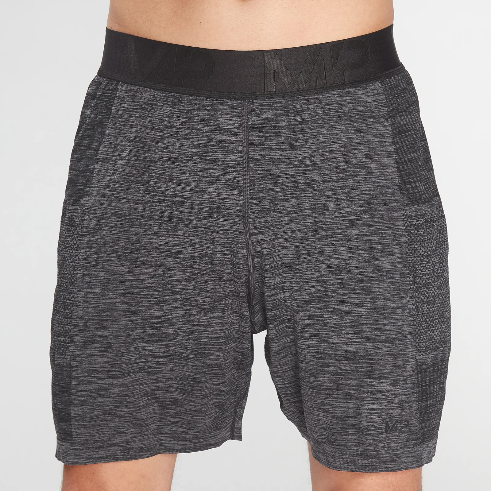 MP Men's Essential Seamless Shorts- Storm Grey Marl - XXS Εικόνα 1