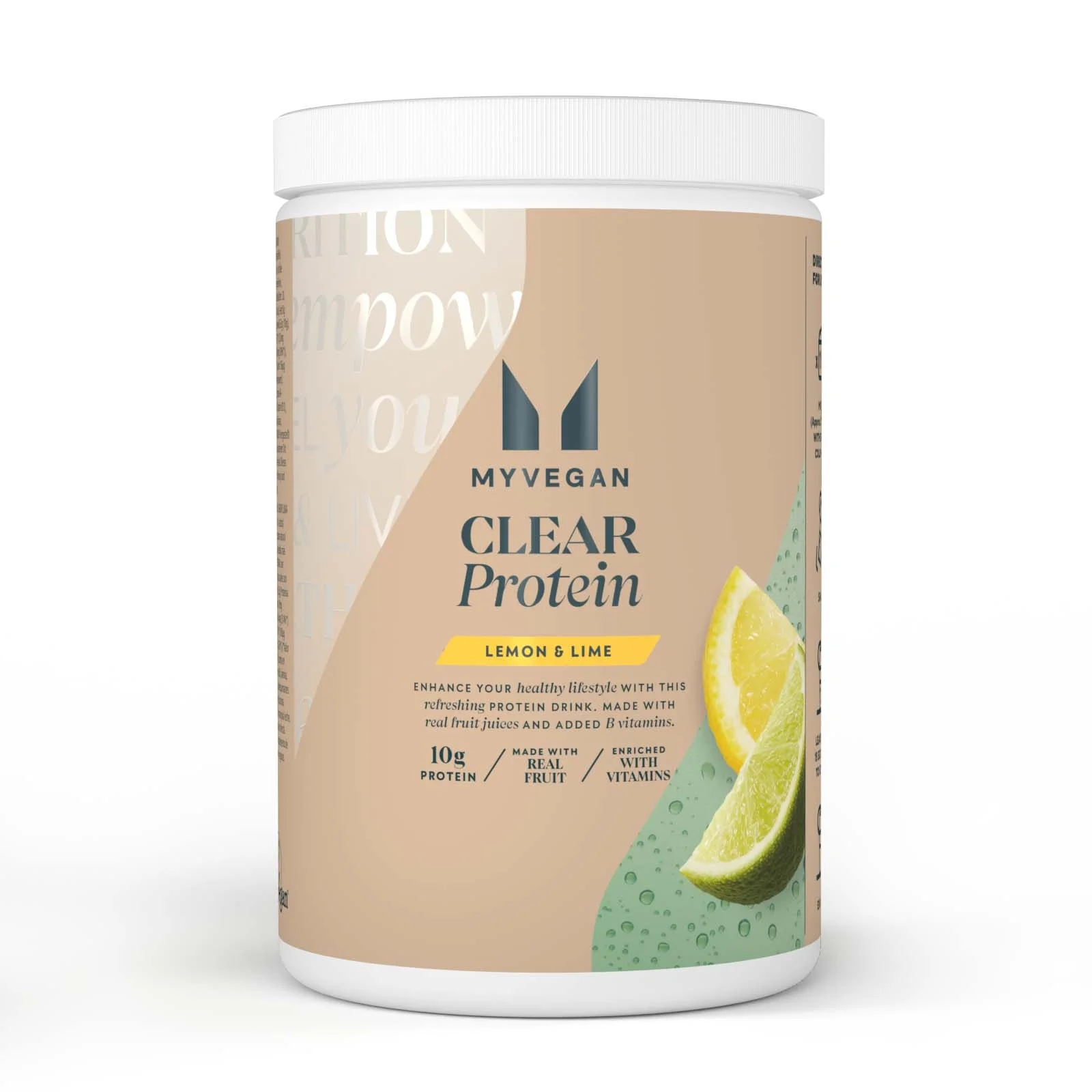 Clear Vegan Protein - 320g - Λεμόνι και Lime Εικόνα 1