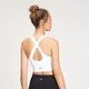 MP Women's Shape Seamless Cross Strap Sports Bra - Λευκό