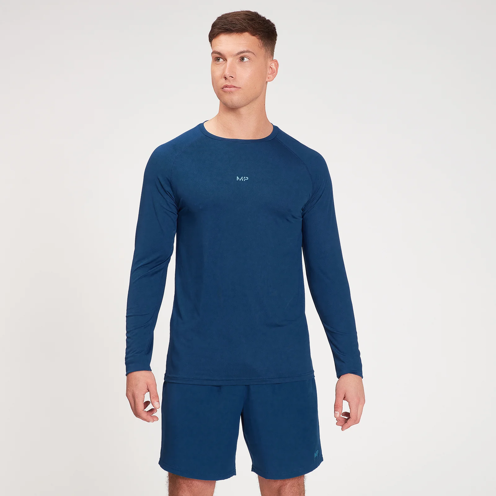 MP Men's Fade Graphic Training Long Sleeve Top - Dark Blue - XXS Εικόνα 1
