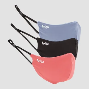 Μάσκα MP (Σετ των 3) - Μαύρο/Berry Pink/Galaxy - Colour Black/Berry Pink/Galaxy