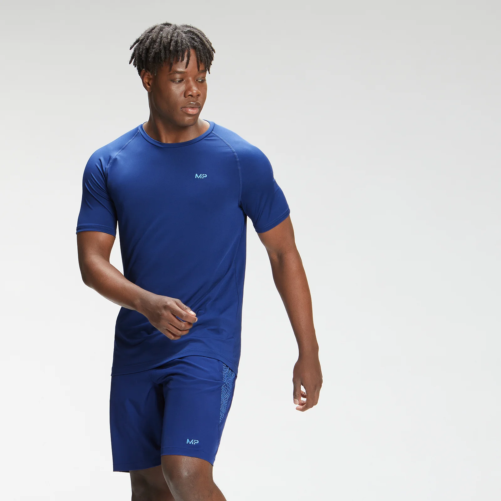 MP Ανδρικό μπλουζάκι Tempo Graphic Short Sleeve T-Shirt - Έντονο μπλε - XXS Εικόνα 1