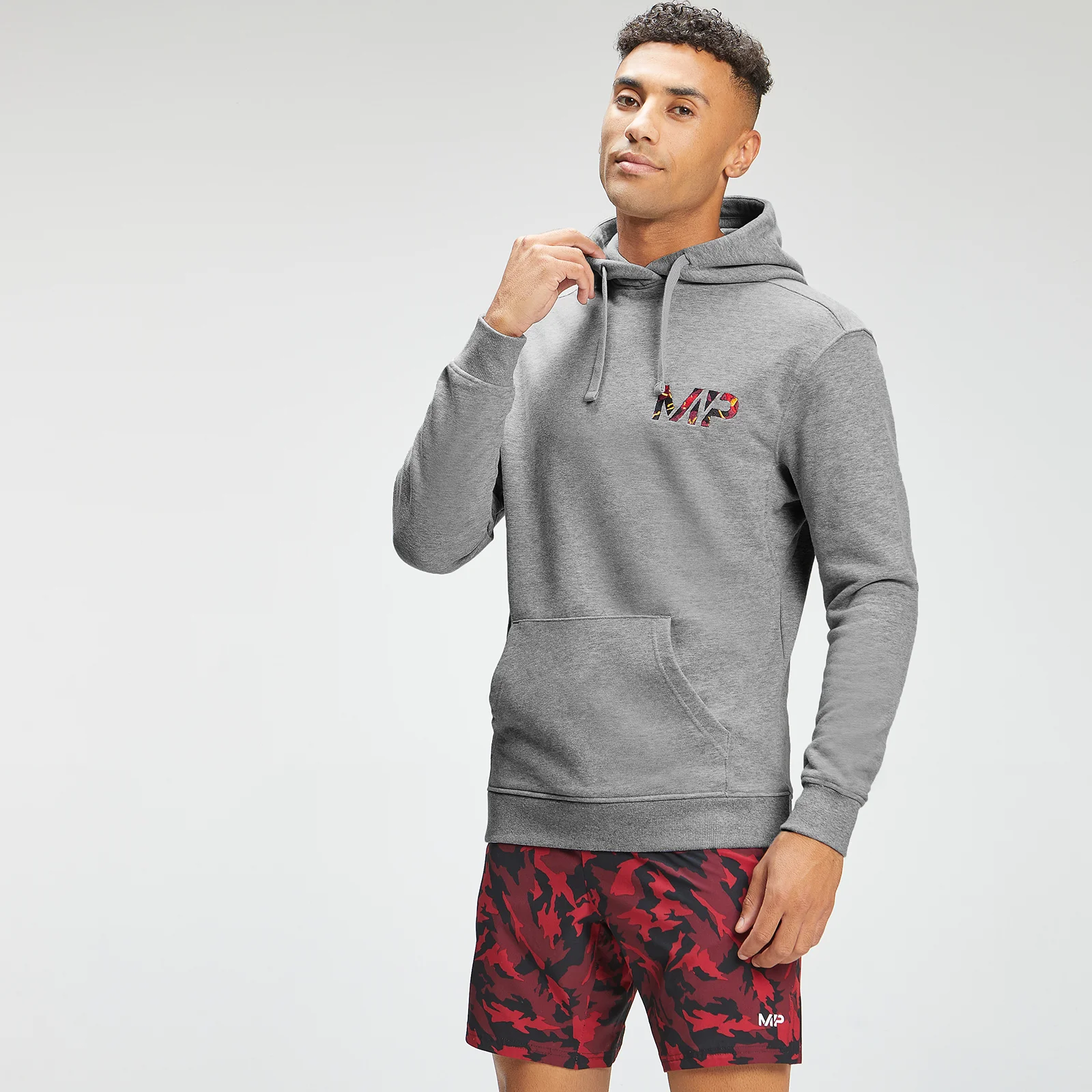 MP Men's Adapt Embroidered Hoodie - Storm Grey Marl - XXS Εικόνα 1