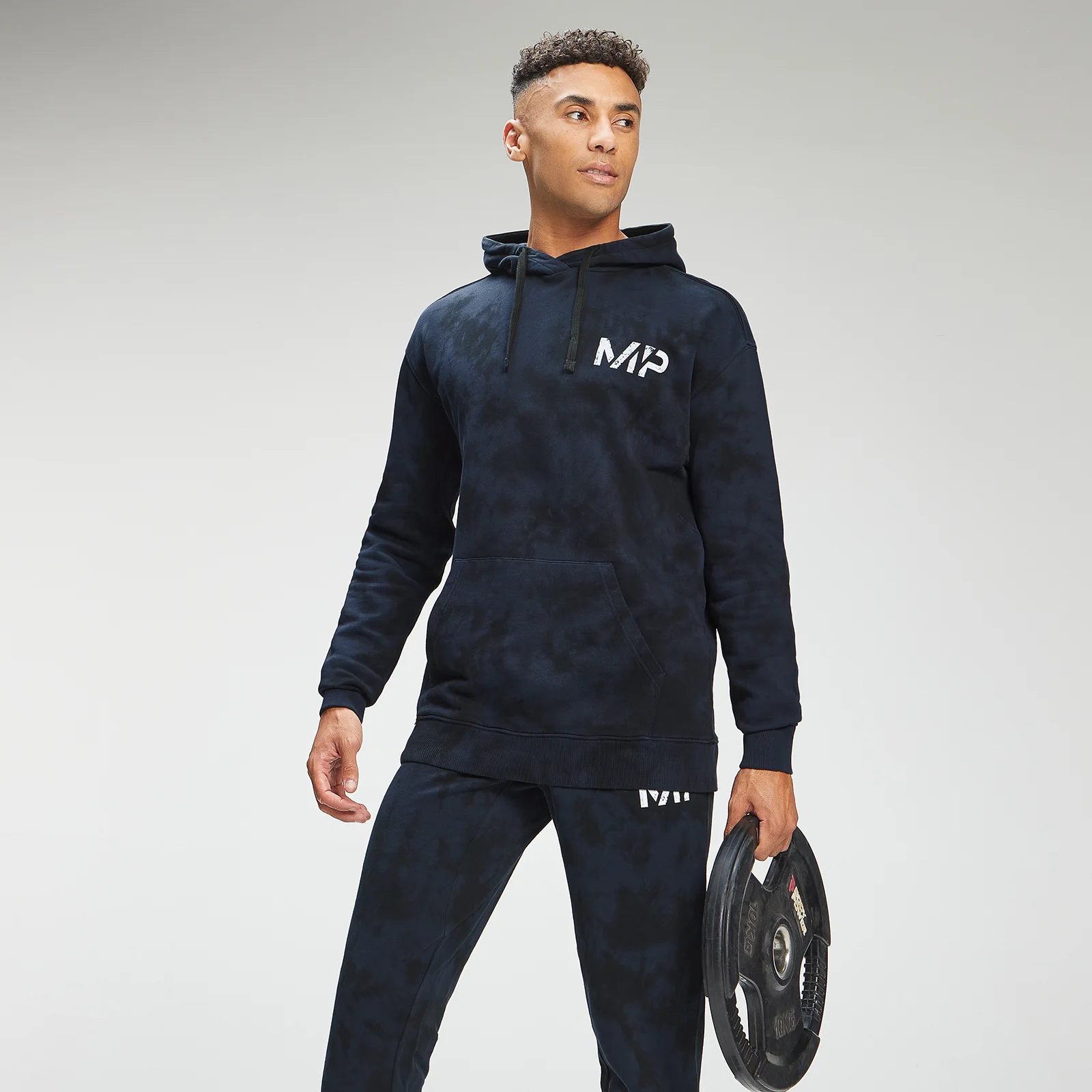 MP Men's Adapt Tie Dye Hoodie - Petrol Blue/Black - XXS Εικόνα 1