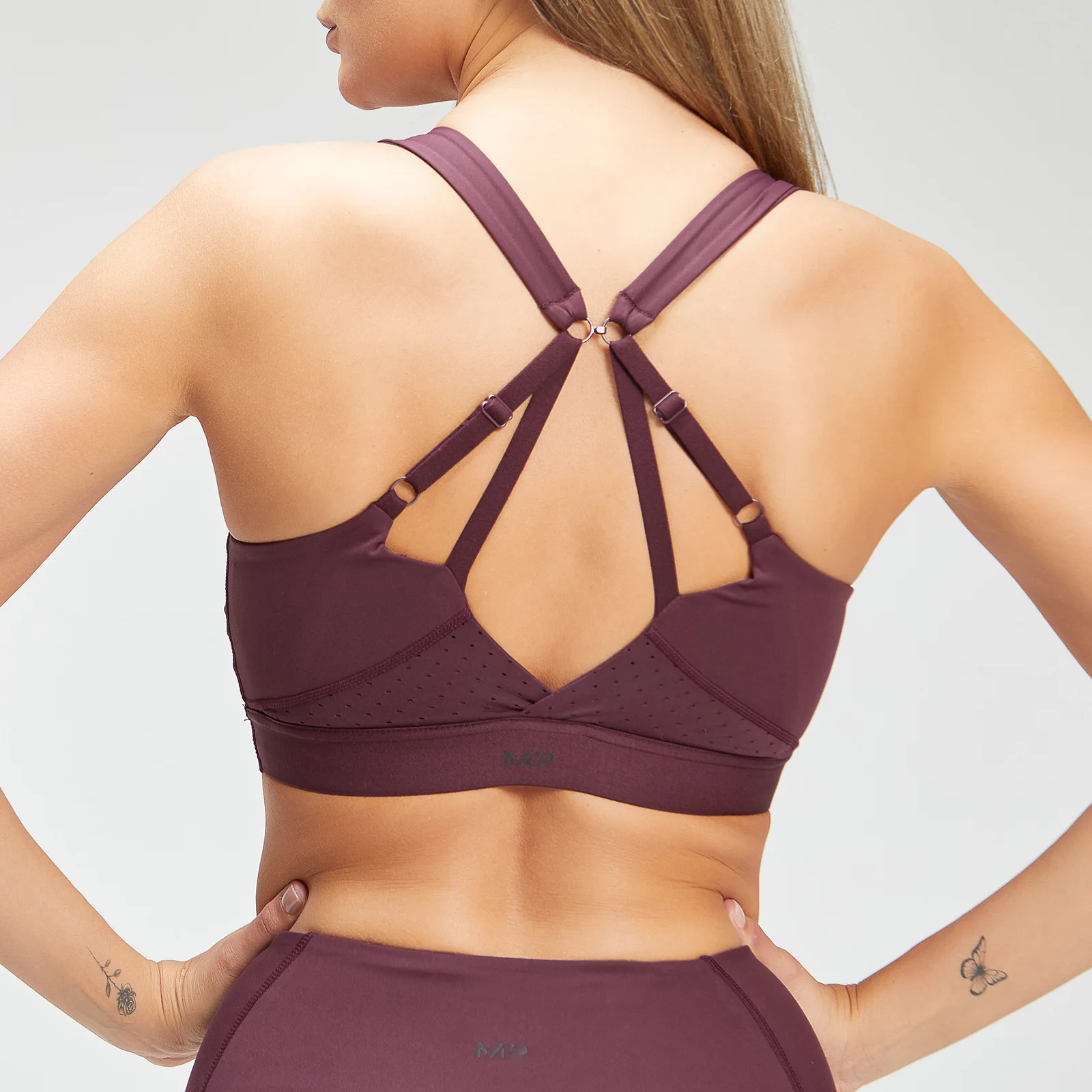 MP Women's Power Ultra Sports Bra - Λιμάνι/Μαύρο - XXS Εικόνα 1