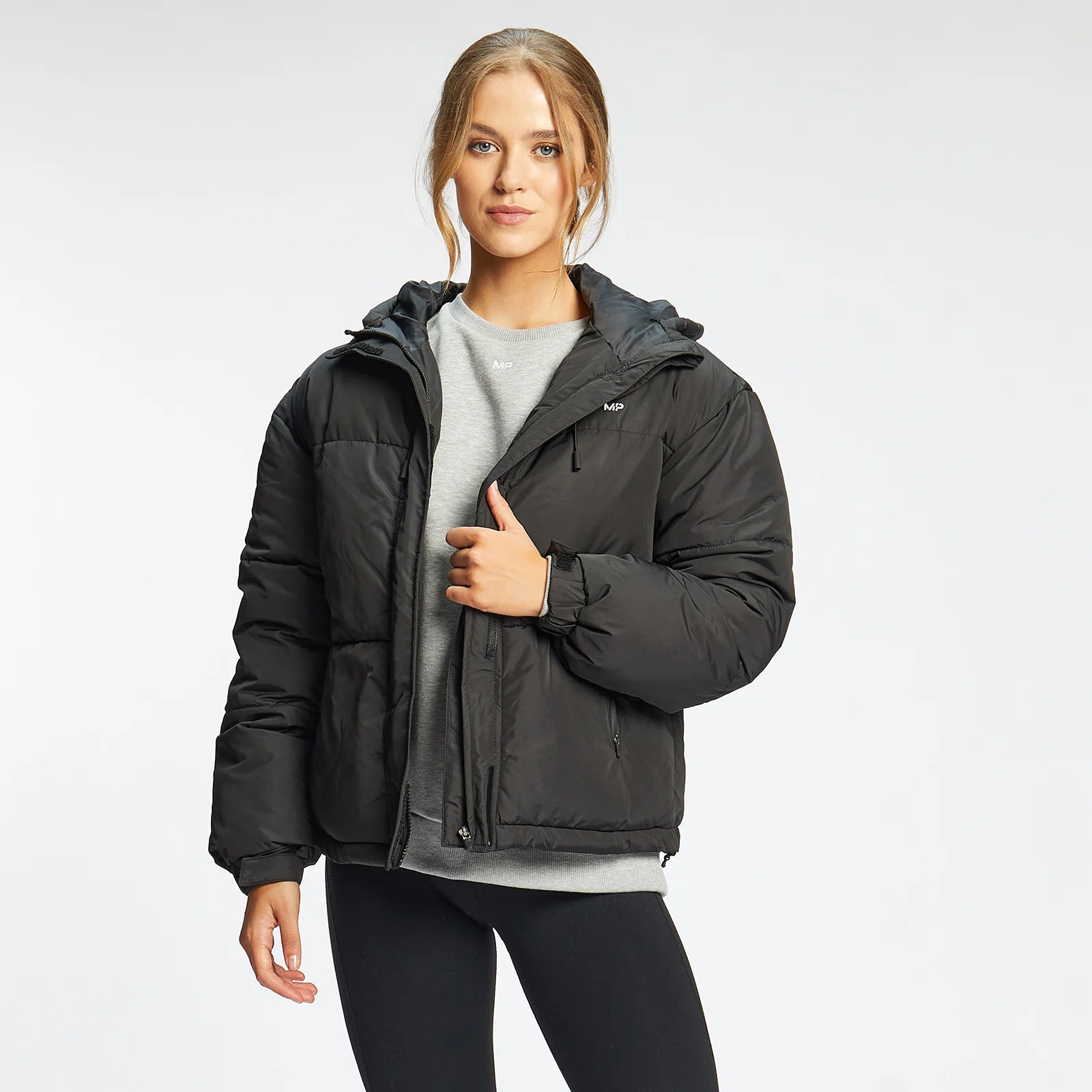 Γυναικείο Εξωτερικό Puffer Jacket MP - Μαύρο - XXS Εικόνα 1
