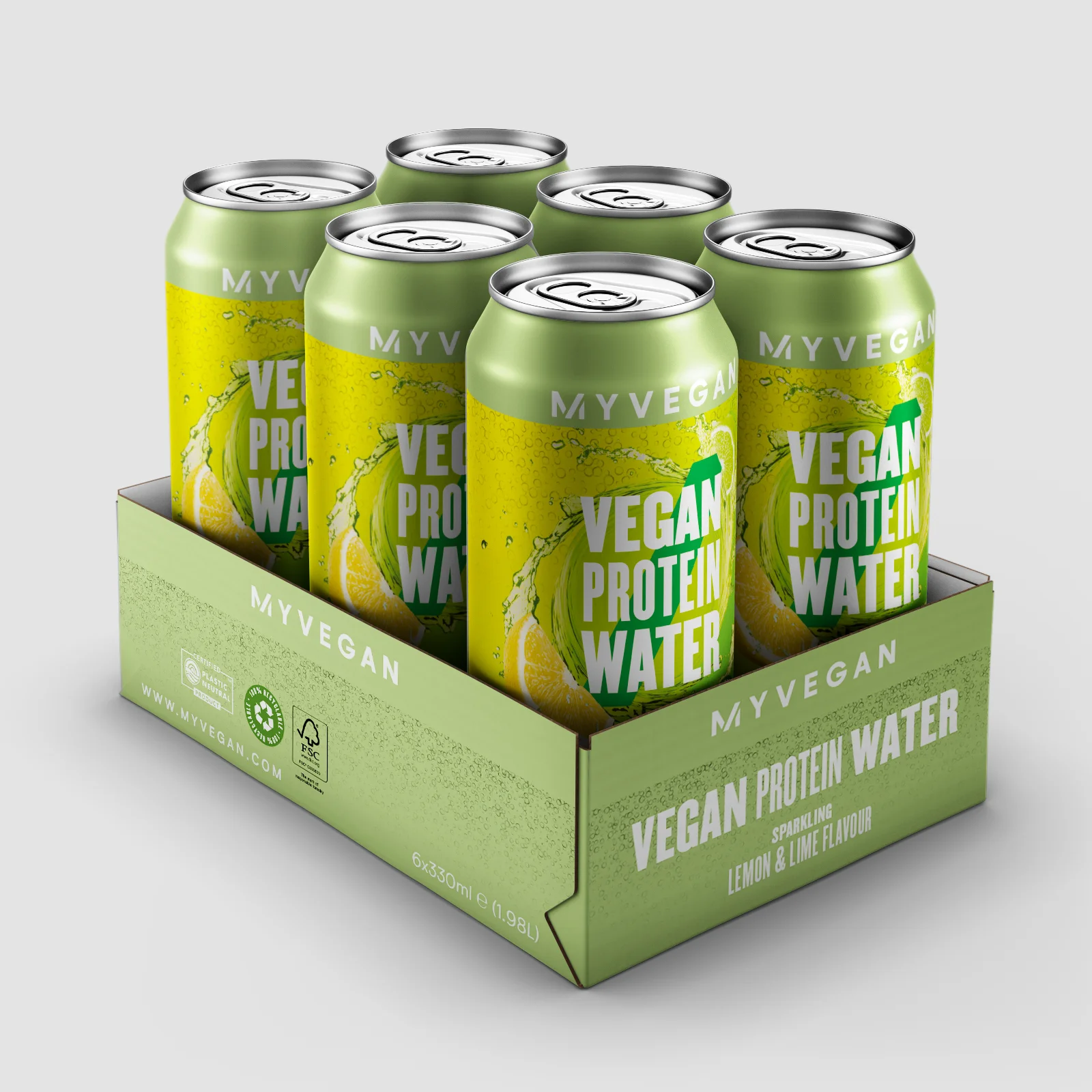 Vegan Sparkling Protein Water - Lemon Lime Εικόνα 1