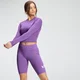 MP Women's Essentials Training Dry Tech Long Sleeve Crop Top - Βαθύ λιλά