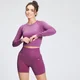 MP Women's Shape Seamless Long Sleeve Crop Top - Ορχιδέα