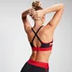 MP Women's Engage Colour Block Convertible Sports Bra - Μαύρο/ Danger