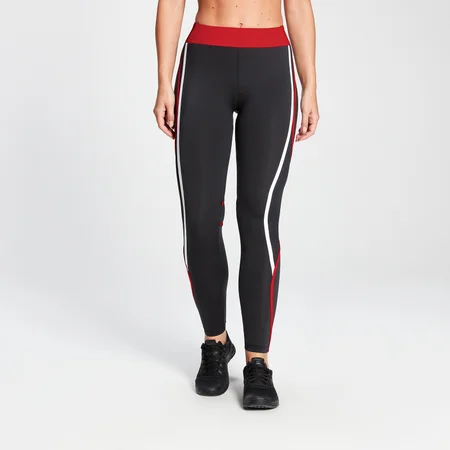 MP Women's Engage Colour Block Leggings - Μαύρο/ Danger