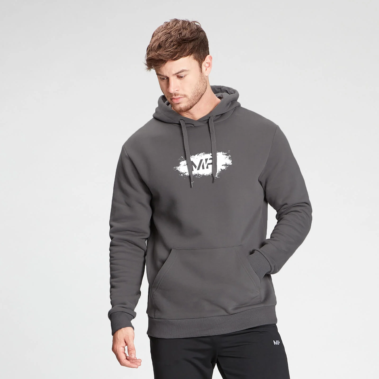 MP Men's Chalk Graphic Hoodie - Carbon - XXS Εικόνα 1