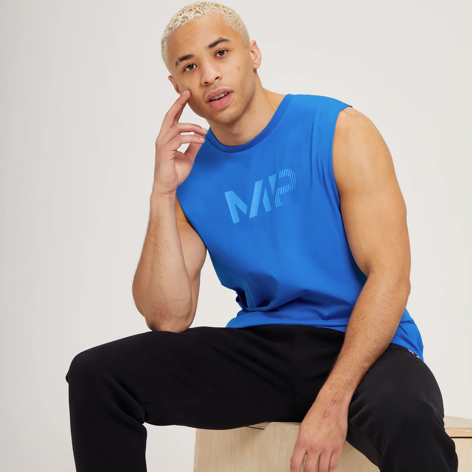 Ανδρικό Tank Top MP Fade Graphic - True Blue - XXS Εικόνα 1
