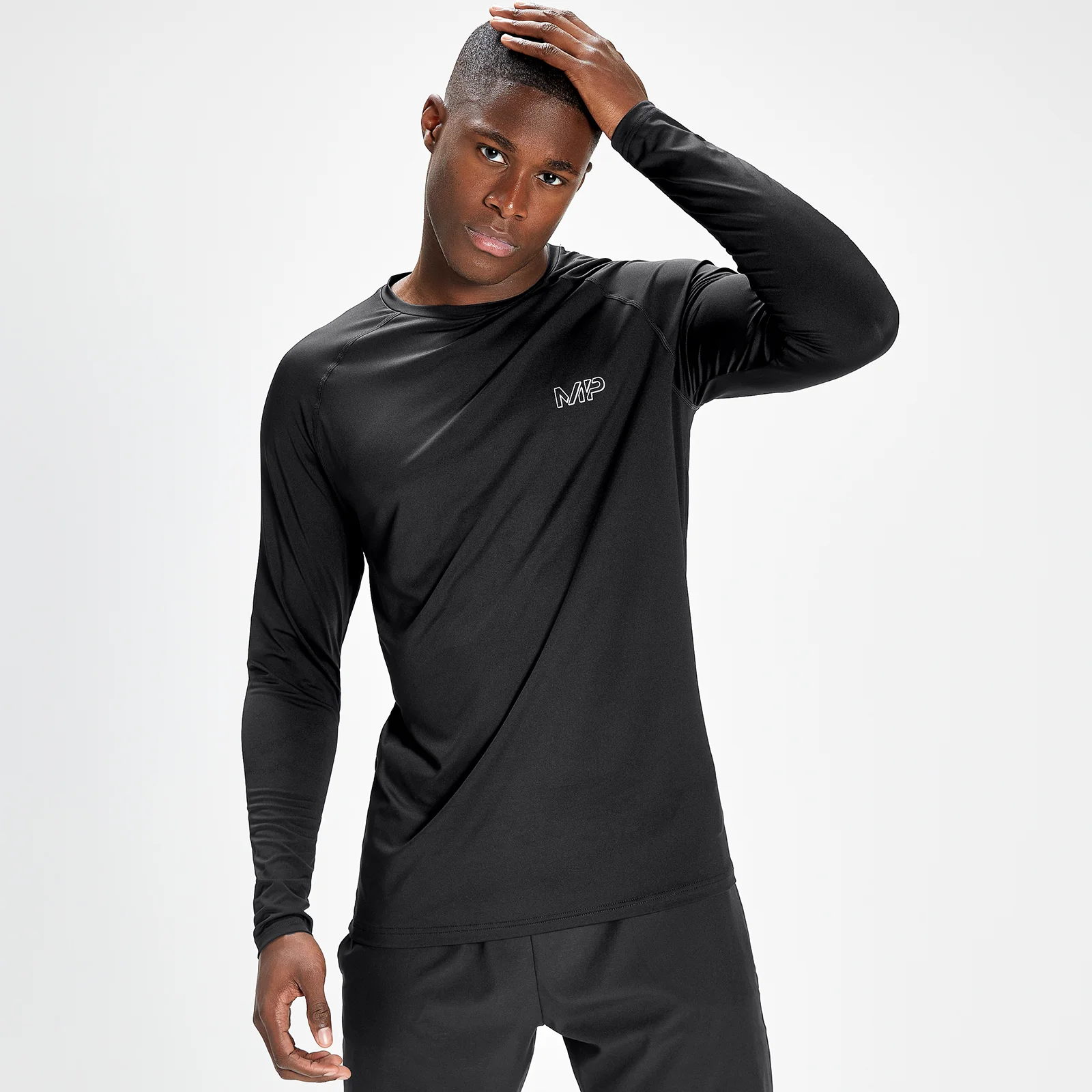 Ανδρικό Μακρυμάνικο Μπλουζάκι Προπόνησης MP Infinity Mark Graphic - Μαύρο - XXS Εικόνα 1
