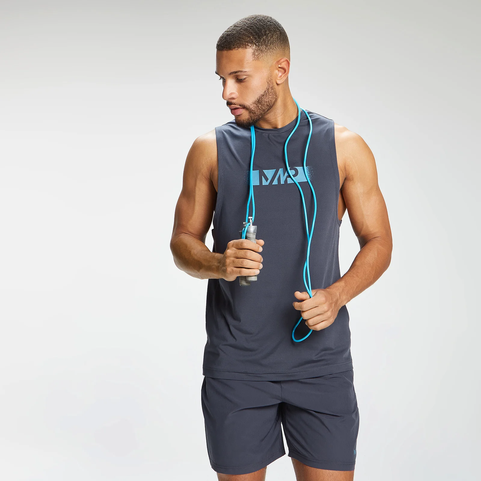 MP Men's Graffiti Graphic Training Tank Top - γραφίτης - XXS Εικόνα 1