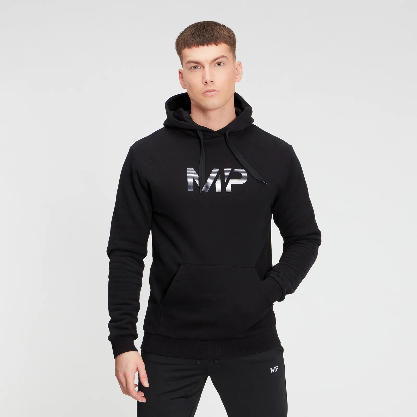 MP Men's Gradient Line Graphic Hoodie - Black - XXS Εικόνα 1