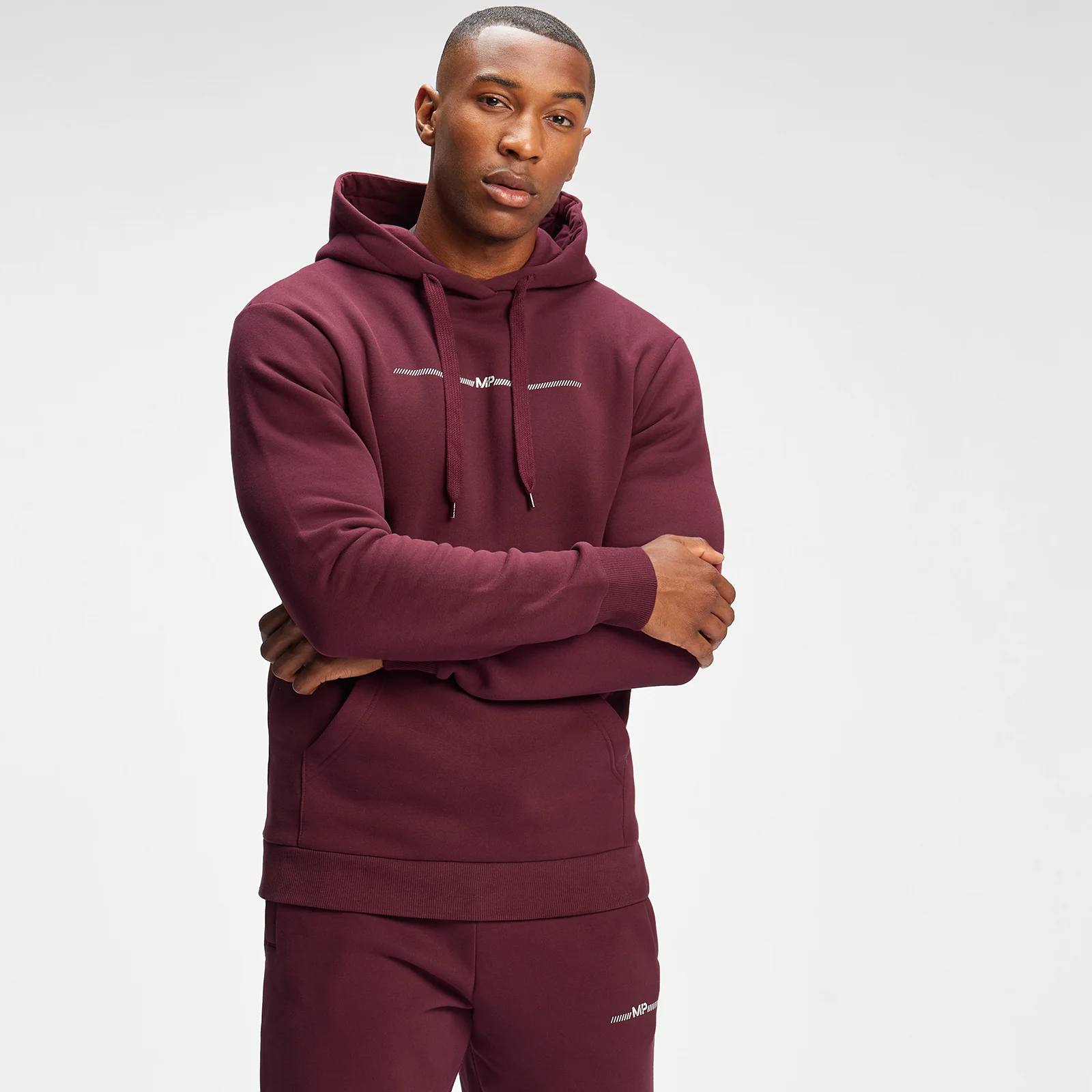 MP Men's Mini Mark Graphic Hoodie - Merlot - XXS Εικόνα 1