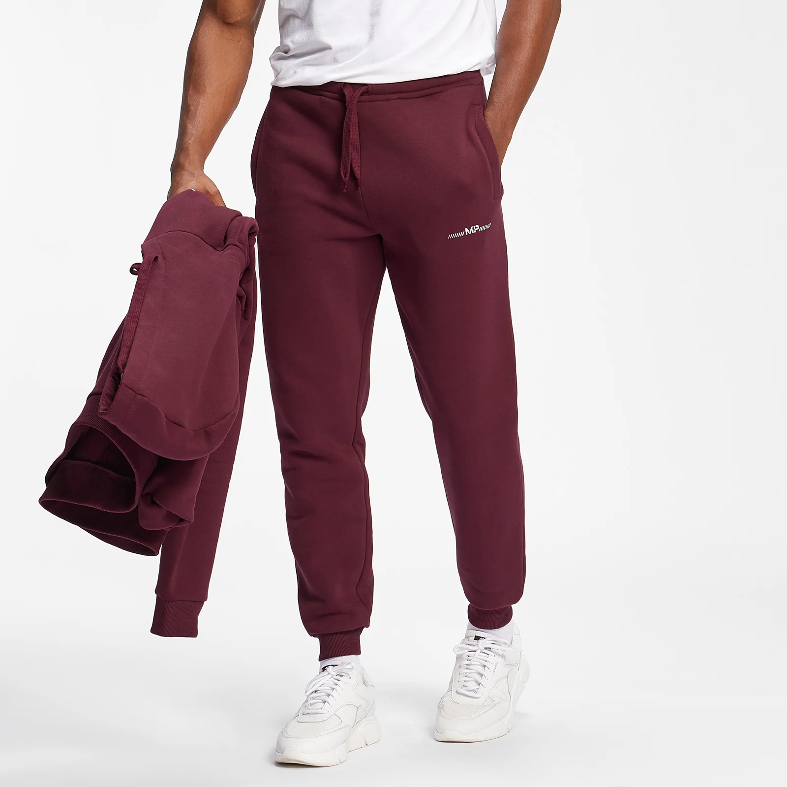 MP Men's Mini Mark Graphic Joggers - Merlot - XXS Εικόνα 1