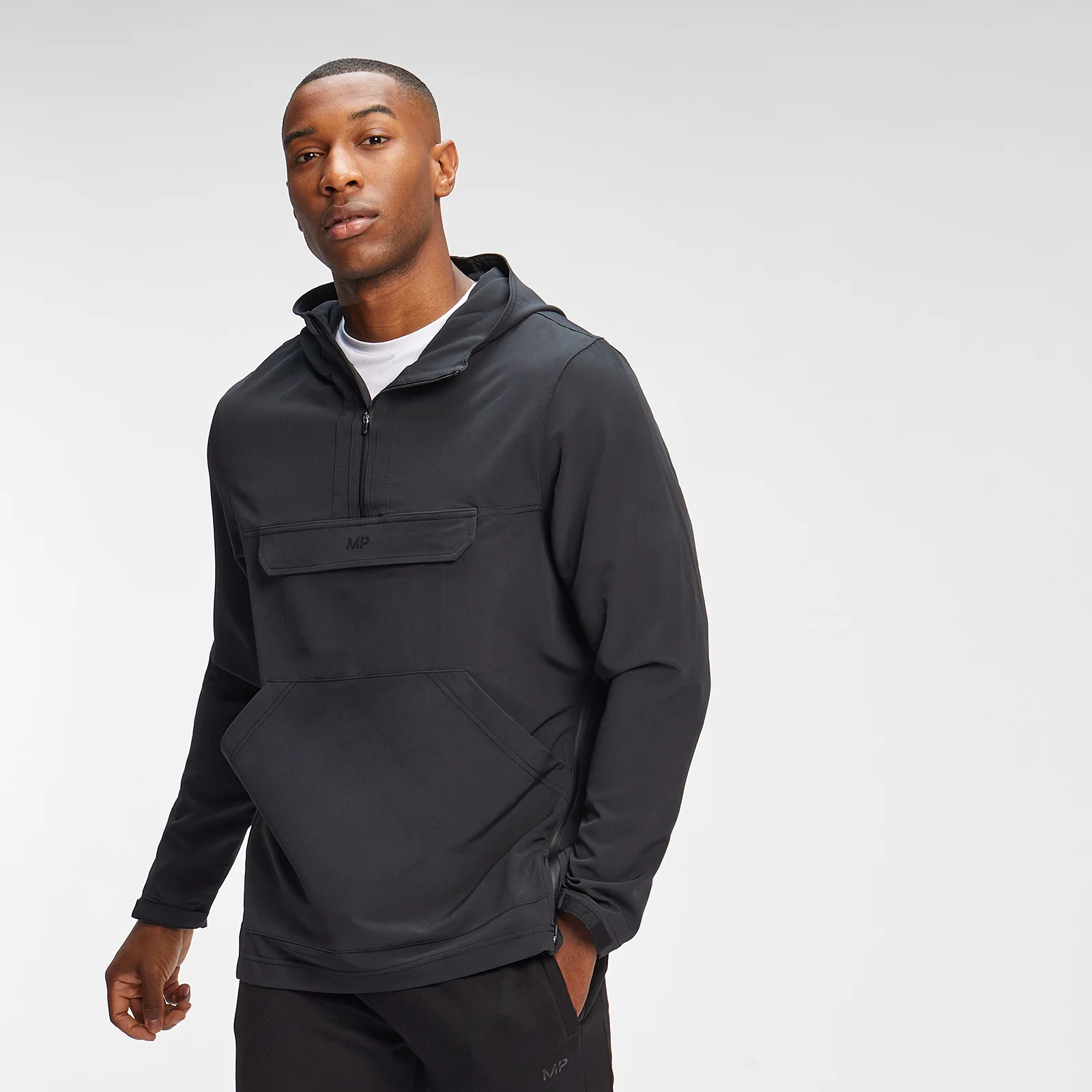 MP Men's Hooded Cagoule - Black - XXS Εικόνα 1
