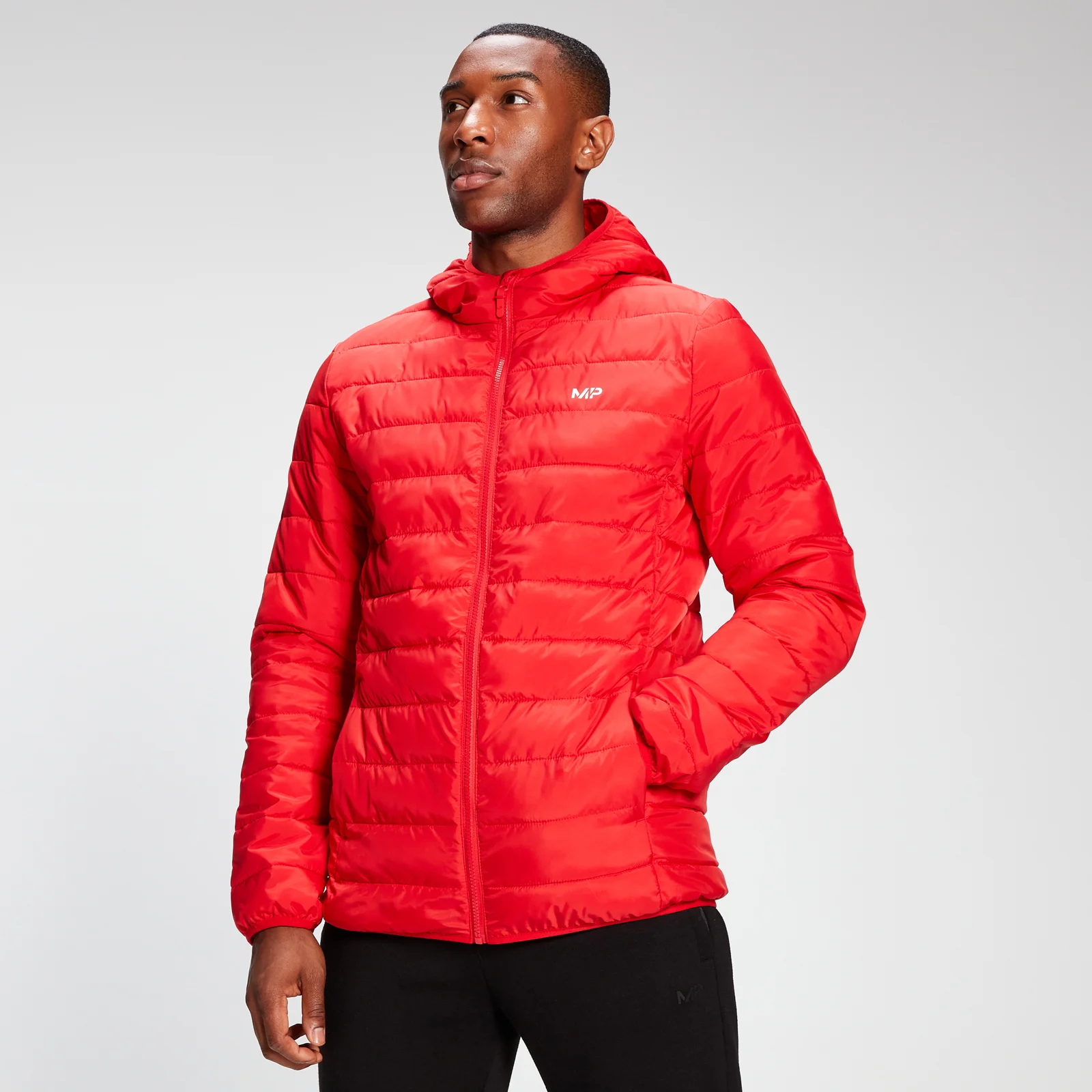 MP Men's Lightweight Hooded Packable Puffer Jacket - Danger - XXS Εικόνα 1
