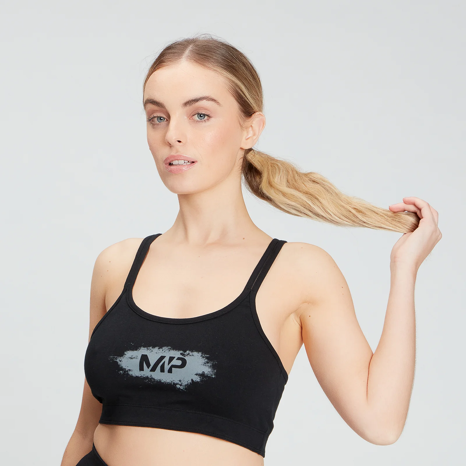 MP Women's Chalk Graphic Sports Bra - Black - XS Εικόνα 1