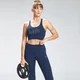 MP Women's Repeat Mark Graphic Training Sports Bra - Μπλε πετρόλ