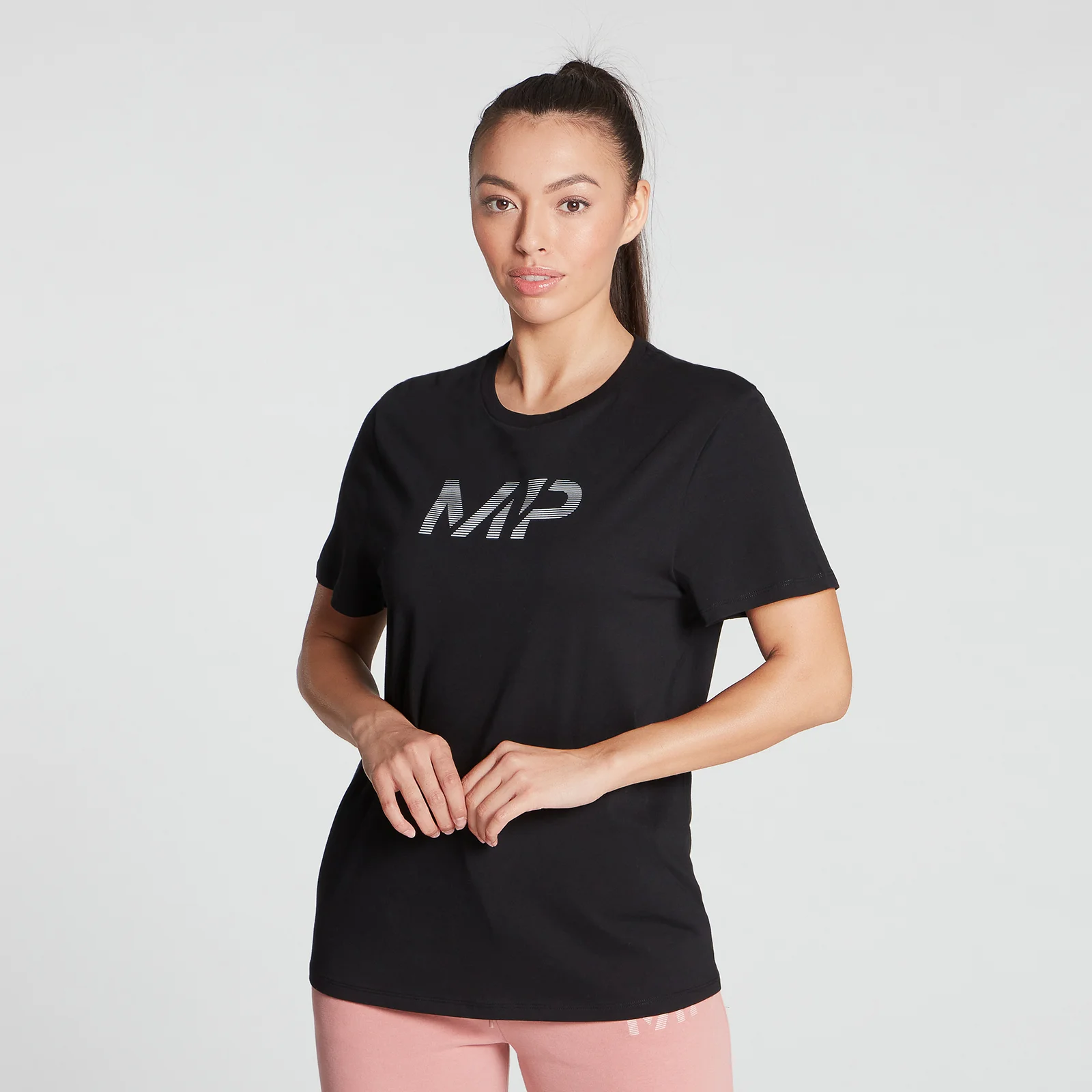 MP Women's Gradient Line Graphic T-Shirt - Black - XXS Εικόνα 1