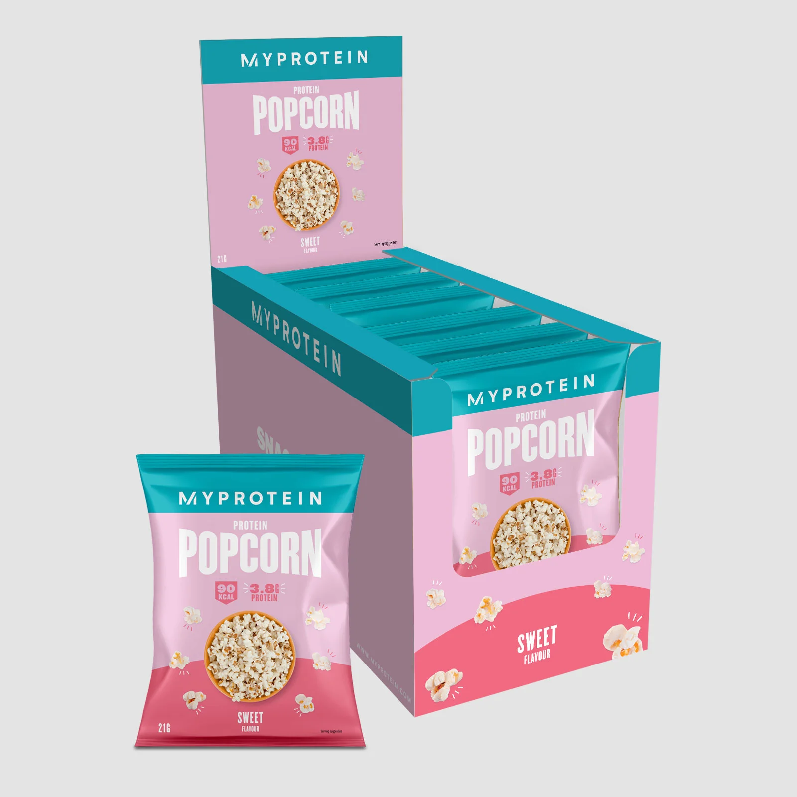 Protein Popcorn - 6 x 21g - Sweet Εικόνα 1