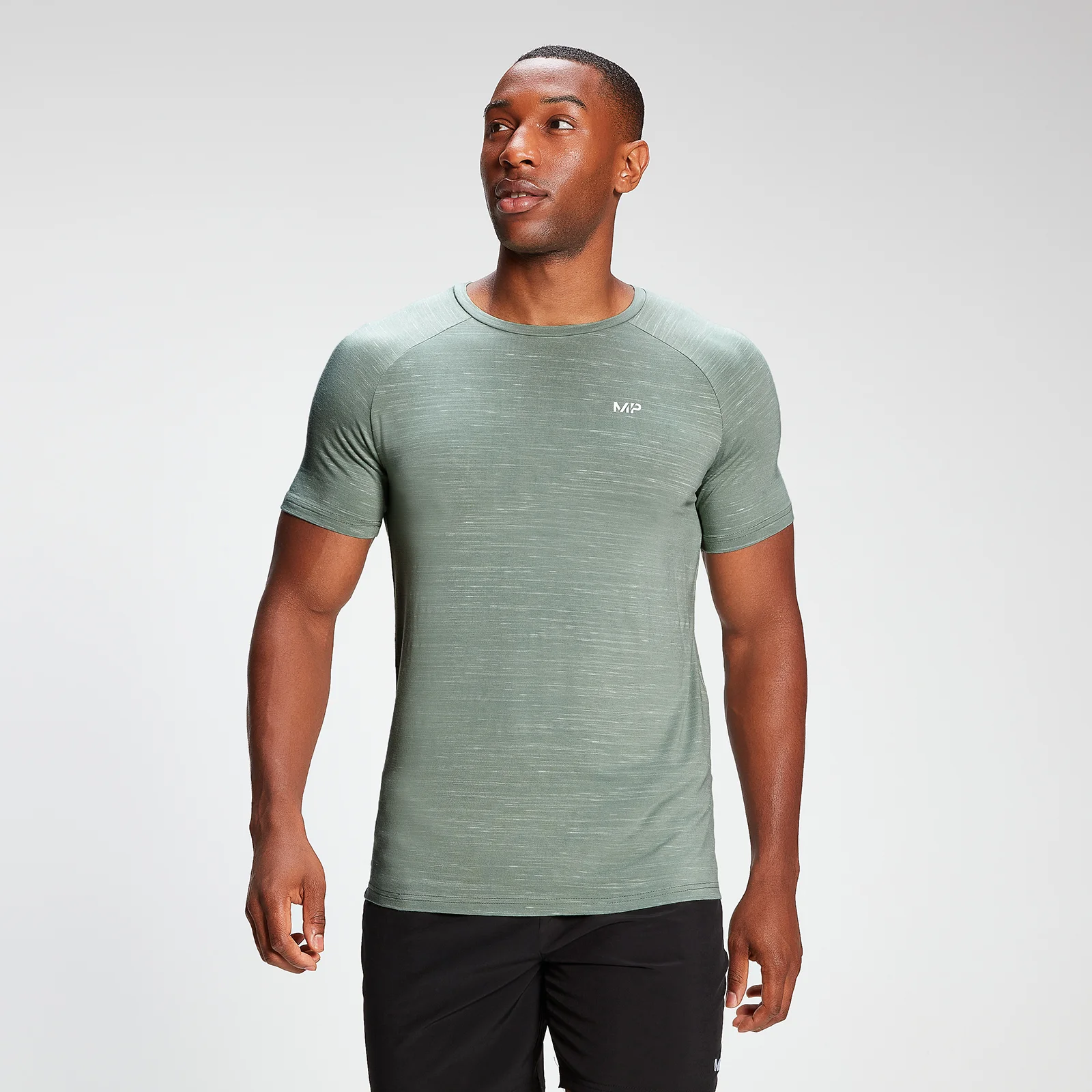 MP Men's Performance Short Sleeve T-Shirt - Pale Green Marl - XXS Εικόνα 1