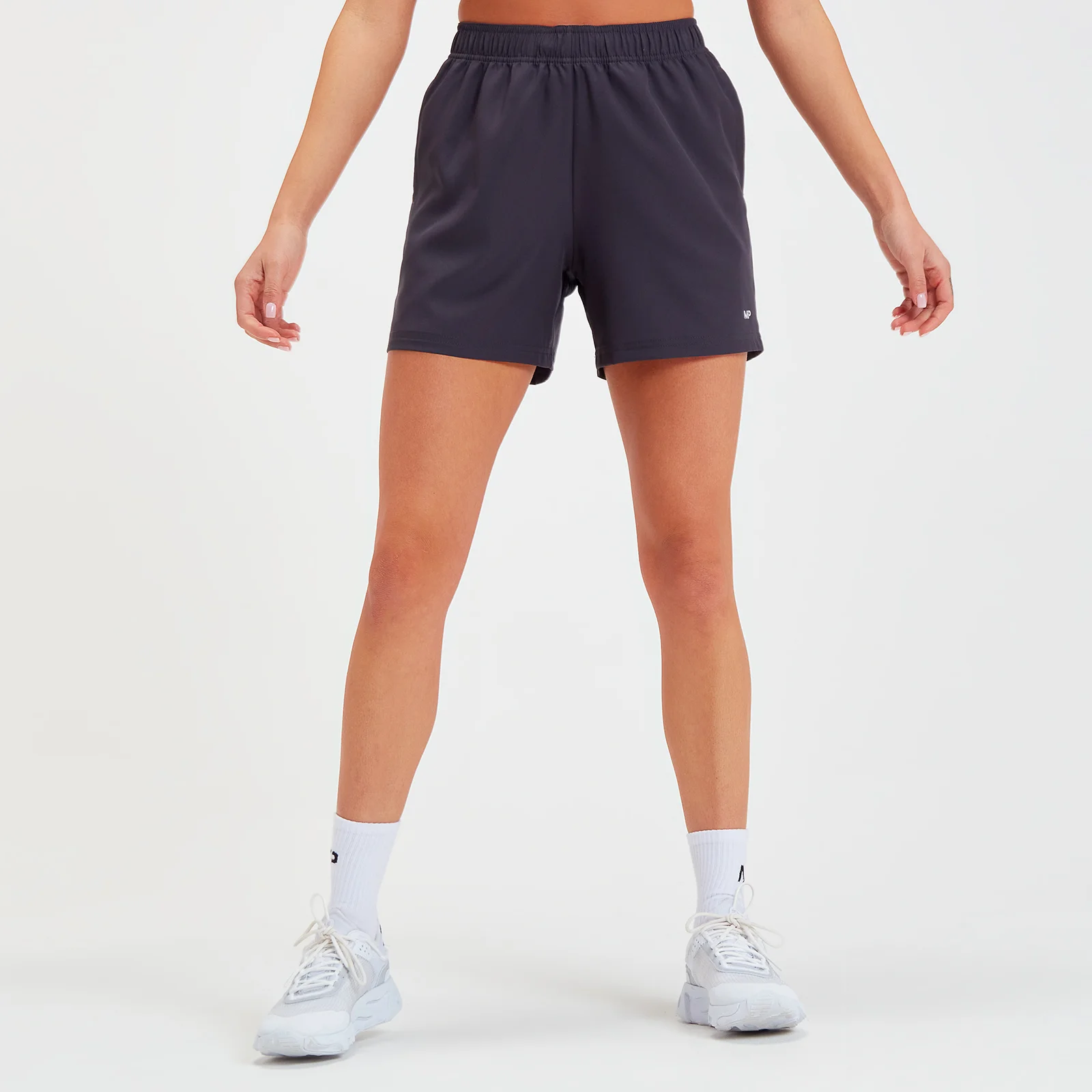 MP Women's Linear Line Graphic Shorts - Gun Metal - XXS Εικόνα 1