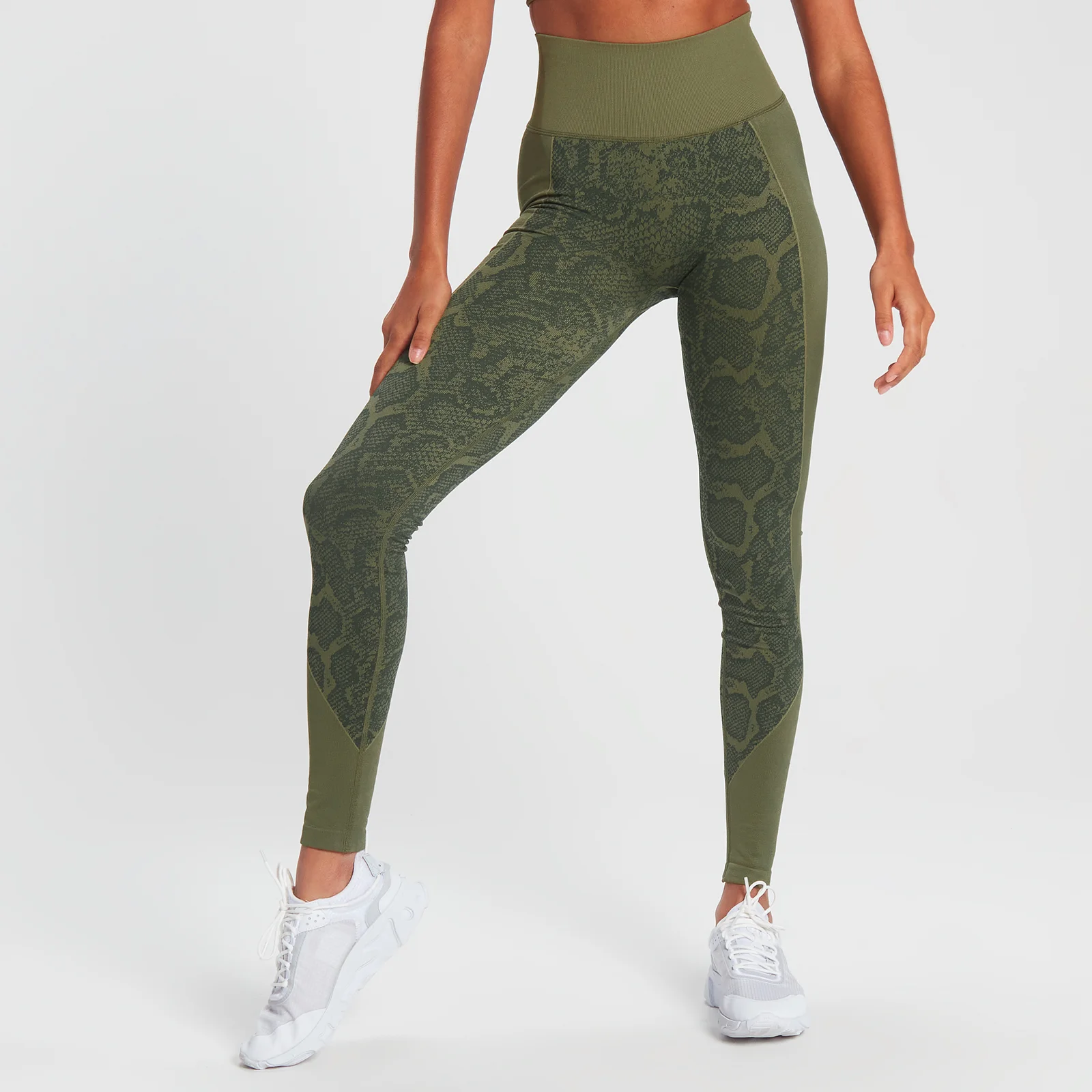 MP Snake Seamless Leggings - Green - XS Εικόνα 1