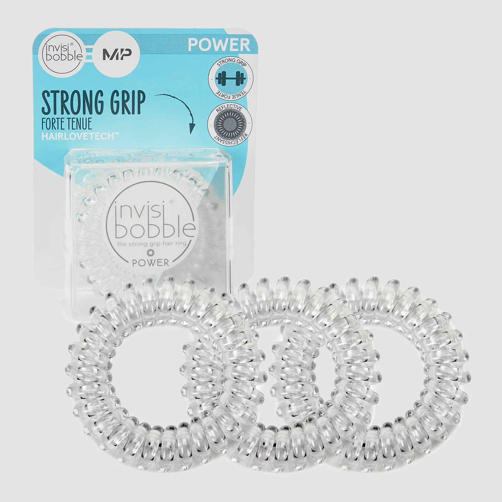 MP X Invisibobble® Power Reflective - Crystal Clear - ΣΕΤ ΤΩΝ 3 Εικόνα 1