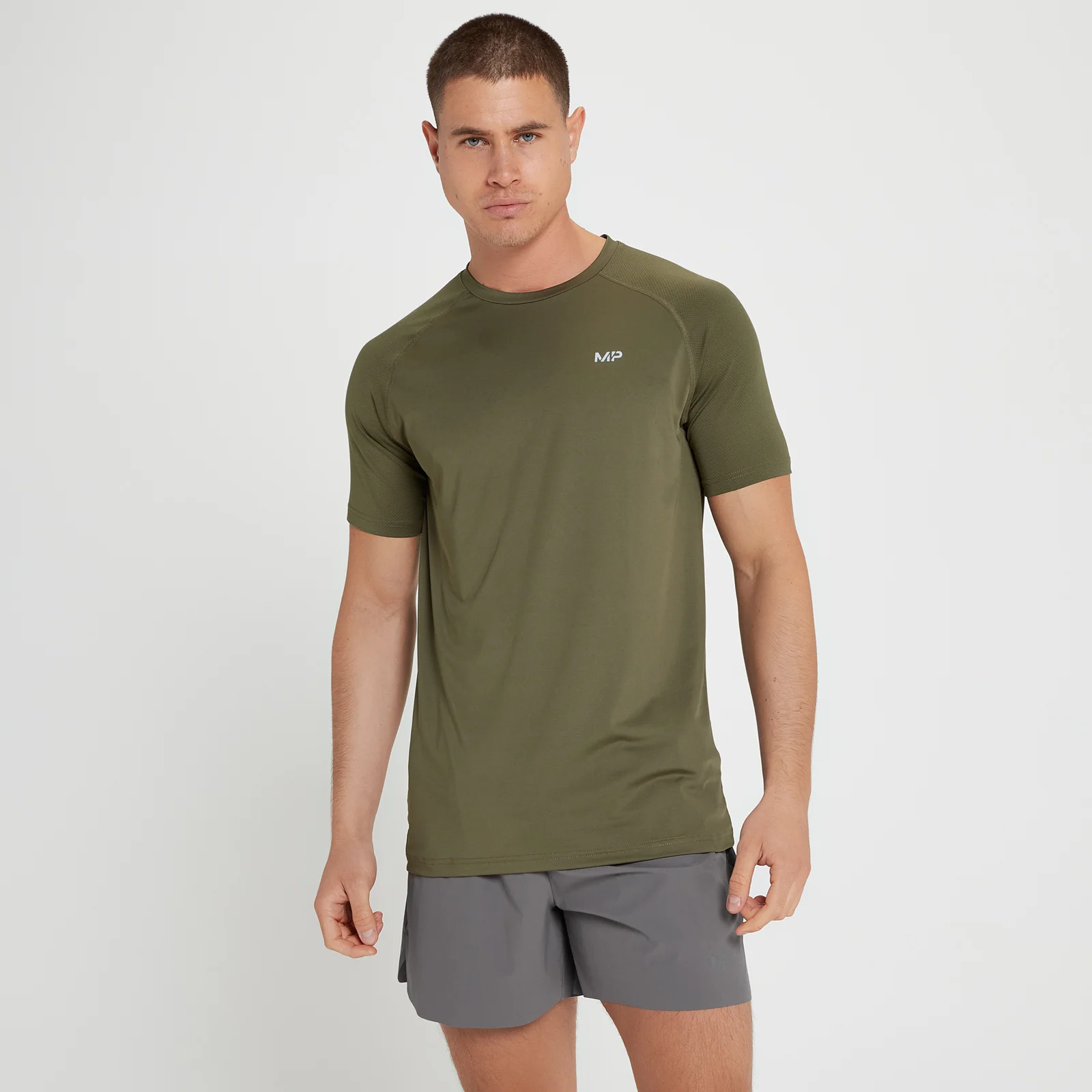 Ανδρικό Κοντομάνικο Μπλουζάκι MP Velocity - Army Green - XXS Εικόνα 1