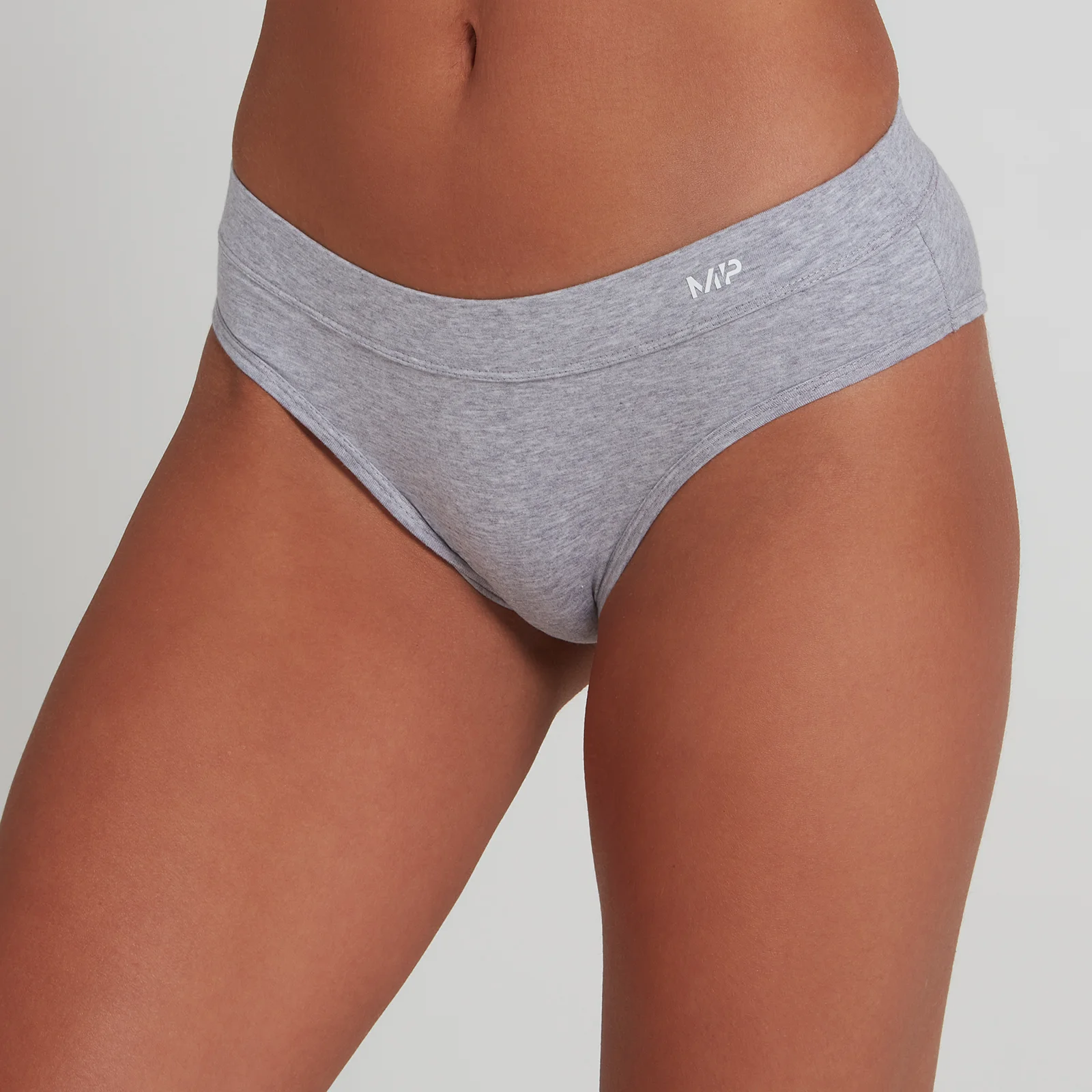 MP Women's Cotton Bikini Brief - Grey Marl - XXS Εικόνα 1