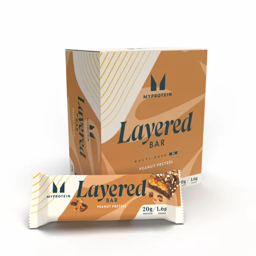 Πρωτεϊνική Μπάρα 6 Στρώσεων - 6 x 60g - Chocolate Peanut Pretzel