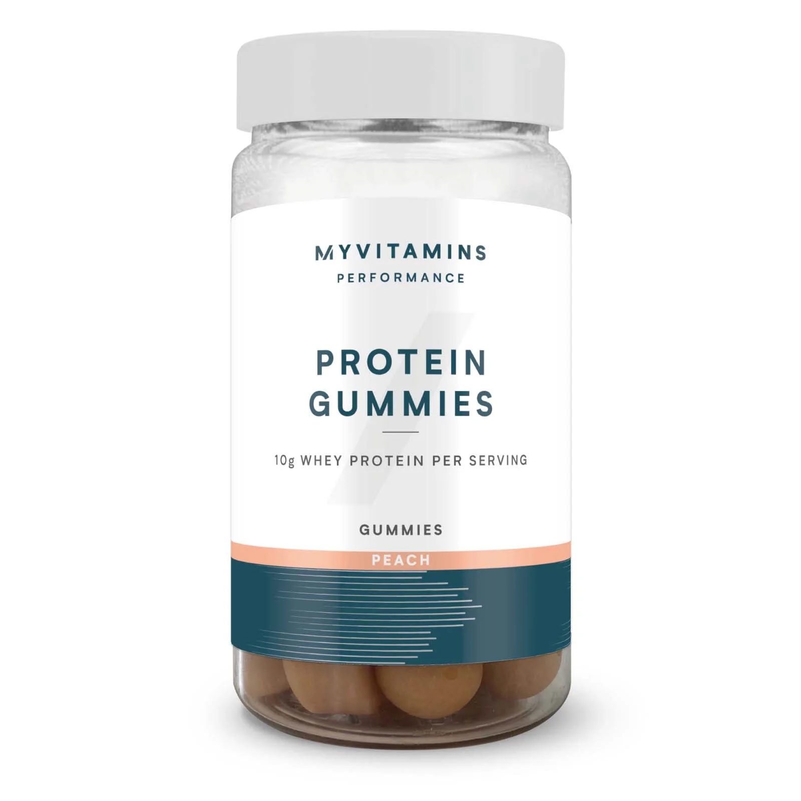 Πρωτεϊνούχα ζελεδάκια - 56gummies - Peach Εικόνα 1