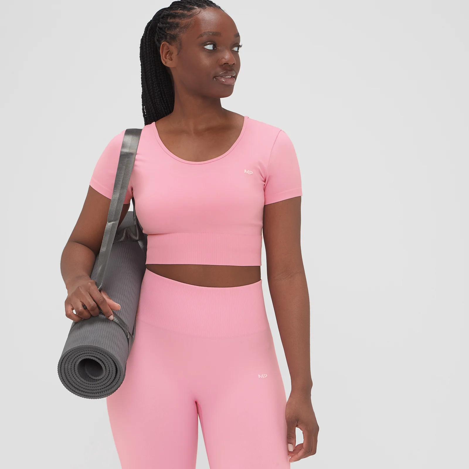 Γυναικείο Crop Top Χωρίς Ραφές MP Composure - Blossom Pink - XXS Εικόνα 1