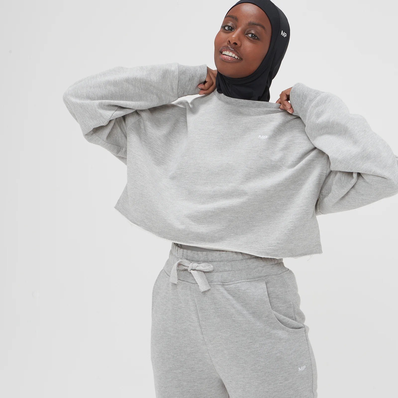 Γυναικείο Φούτερ Cropped MP Composure - Grey Marl - XXS Εικόνα 1