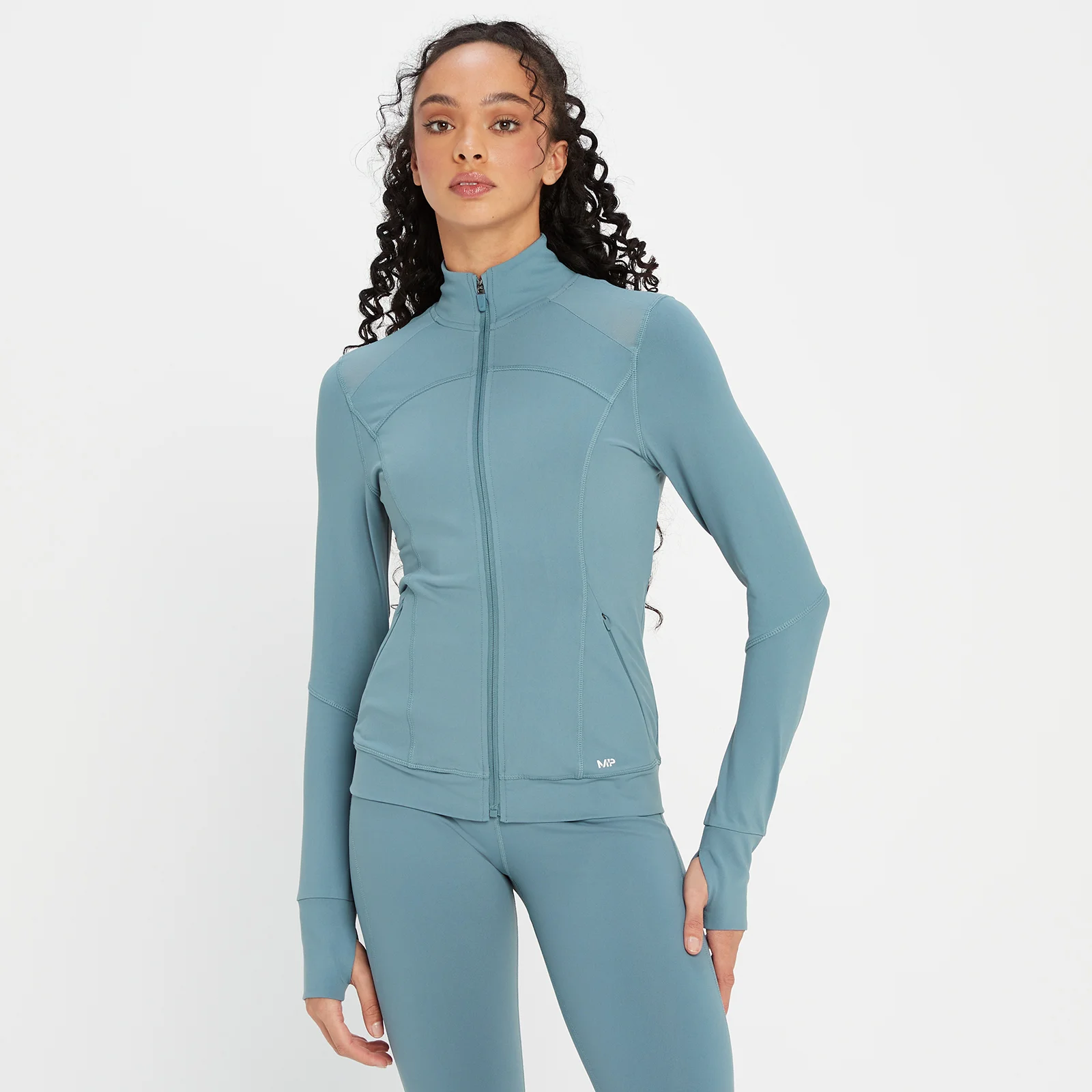 MP Women's Power Mesh Jacket - Pebble Blue - XXS Εικόνα 1
