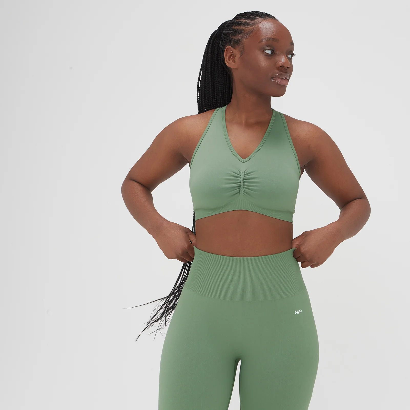 Γυναικείο Σουτιέν MP Washed Χωρίς Ραφές - Washed Jade - XS Εικόνα 1