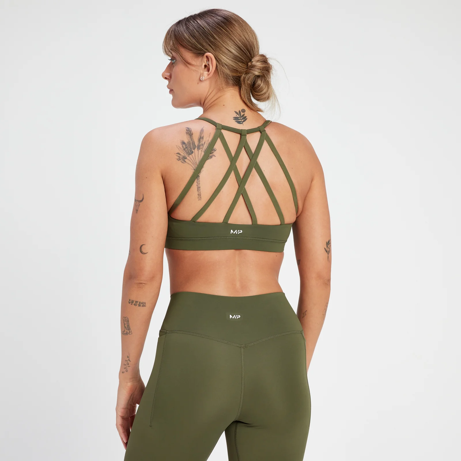 Γυναικείο Αθλητικό Σουτιέν MP Adapt Strappy - Olive Green - XS Εικόνα 1