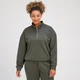 Γυναικείο Φούτερ MP Rest Day Με Φερμουάρ 1/4 - Taupe Green