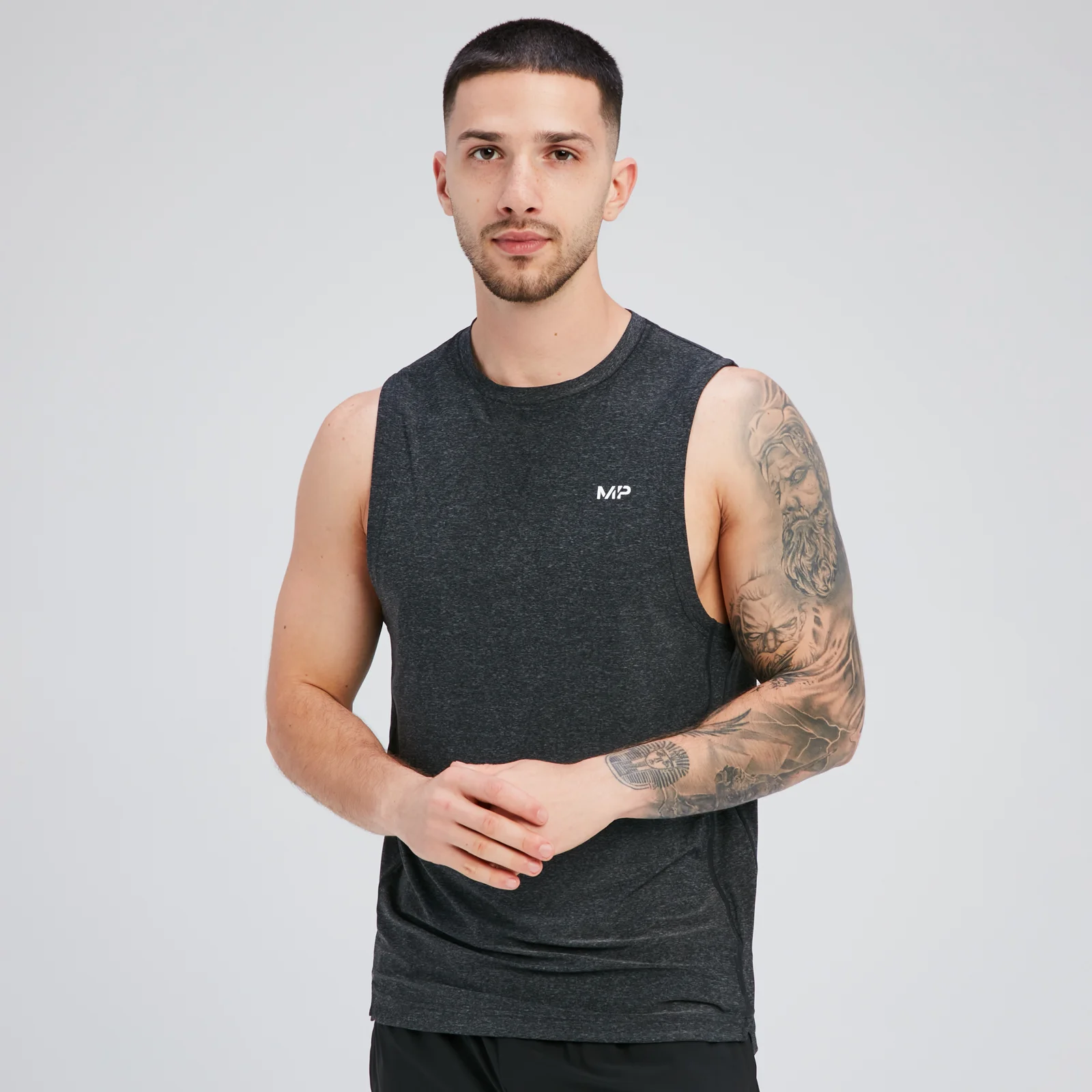 Ανδρικό Tank Top MP Tempo - Black Marl - XS Εικόνα 1