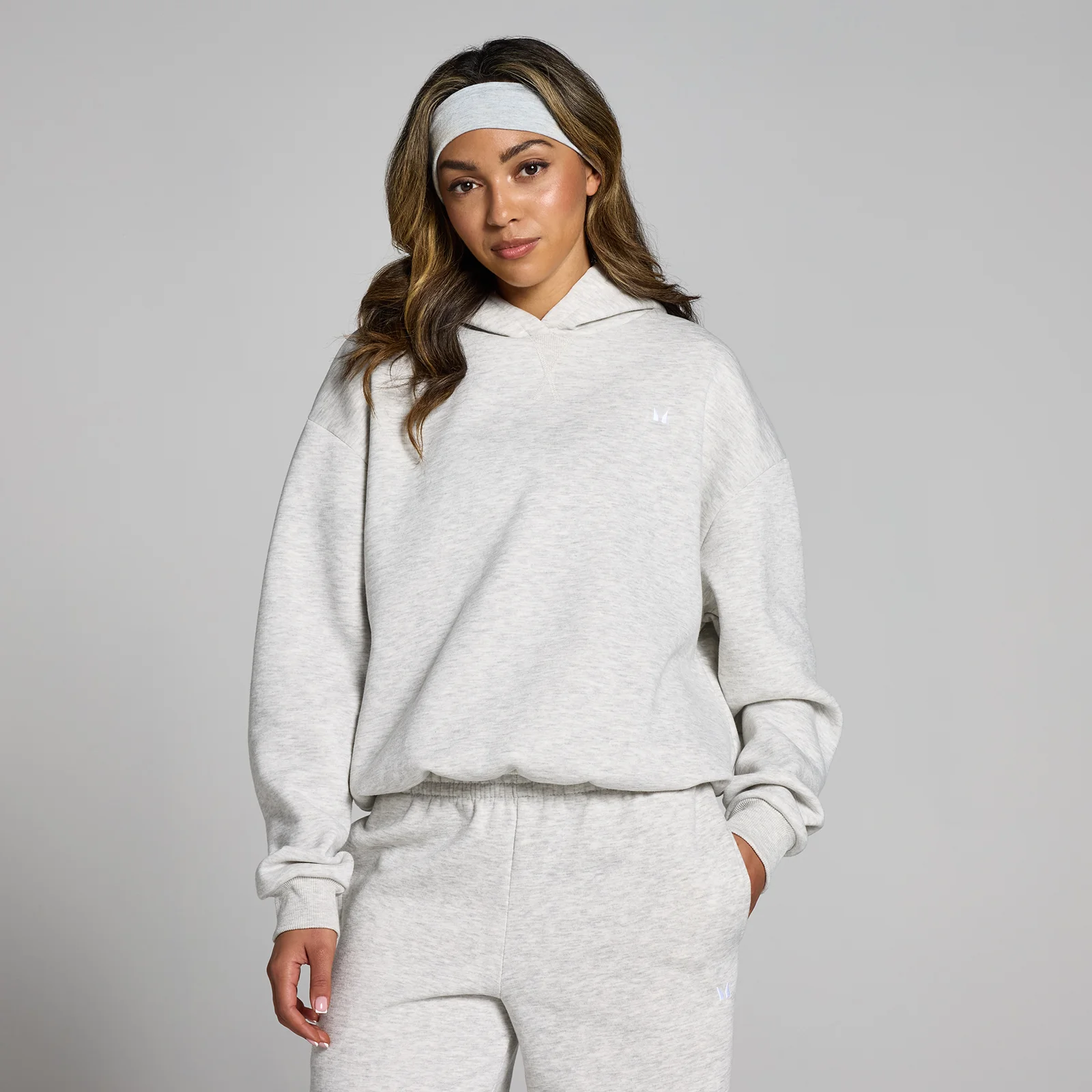 Γυναικείο Oversized Φούτερ MP Basics - Ανοιχτό Γκρι Marl - S Εικόνα 1