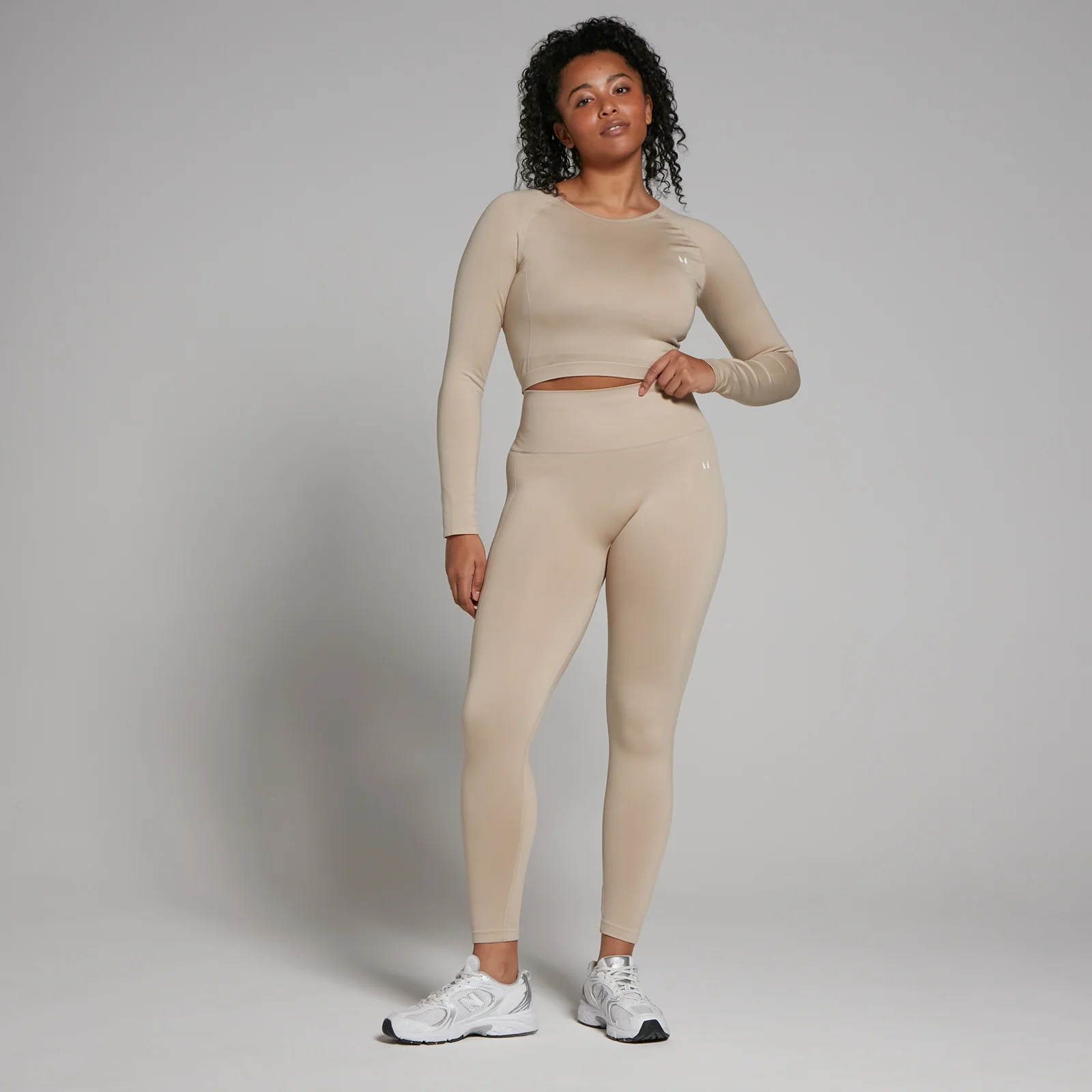 Γυναικείο Κολάν Χωρίς Ραφές MP Shape 7/8 - Sandstone - M Εικόνα 3